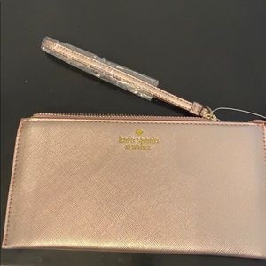Kate Spade Rose Gold Wristlet NWT